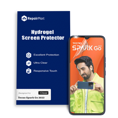 Tecno Spark Go 2022 Compatible Premium Hydrogel Screen Protector With Full Coverage Ultra HD